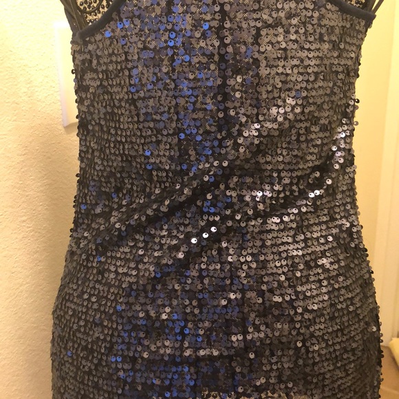 h.i.p. Tops - hIP happening in the present blue sequins top